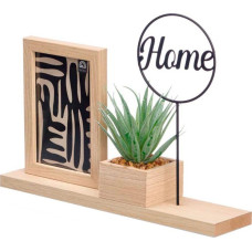 Giftdecor Ramka Giftdecor Stojąca ramka na zdjęcie z rośliną HOME, 33 x 24 x 7 cm