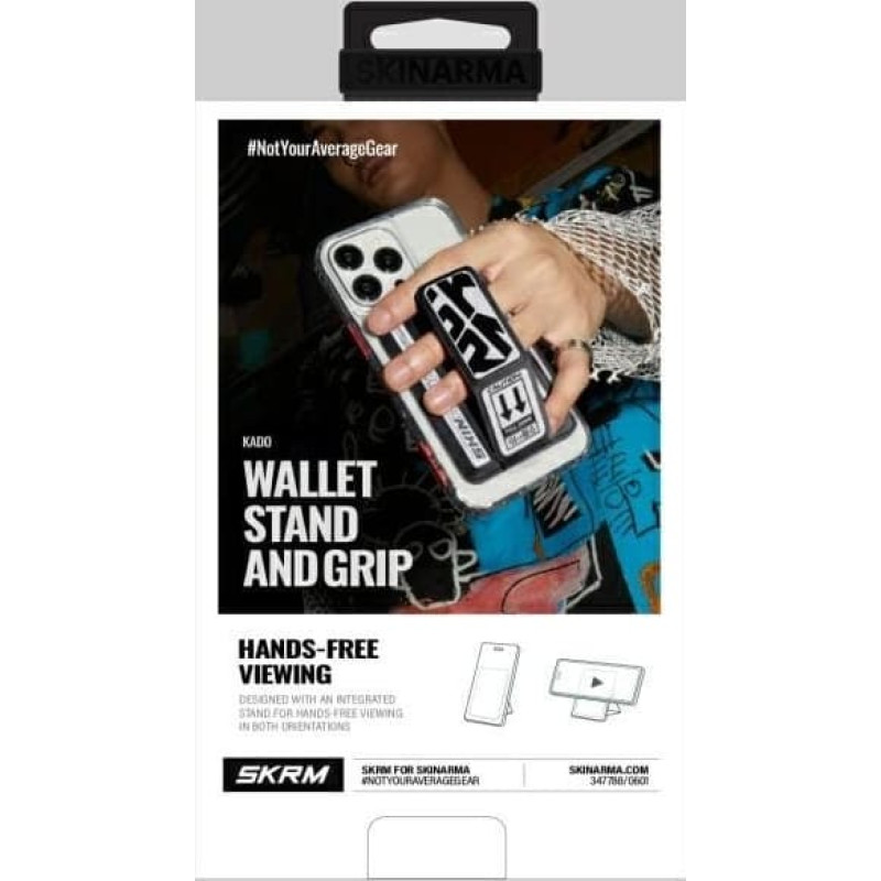 Skinarma Portfel Skinarma Kado Kira Kobai Wallet   Mag-Charge Grip Stand gunmetal