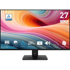MSI PRO MP271A E2 kompiuterio monitorius 68,6 cm (27") 1920 x 1080 pikseliai „Full HD“ LCD Juoda