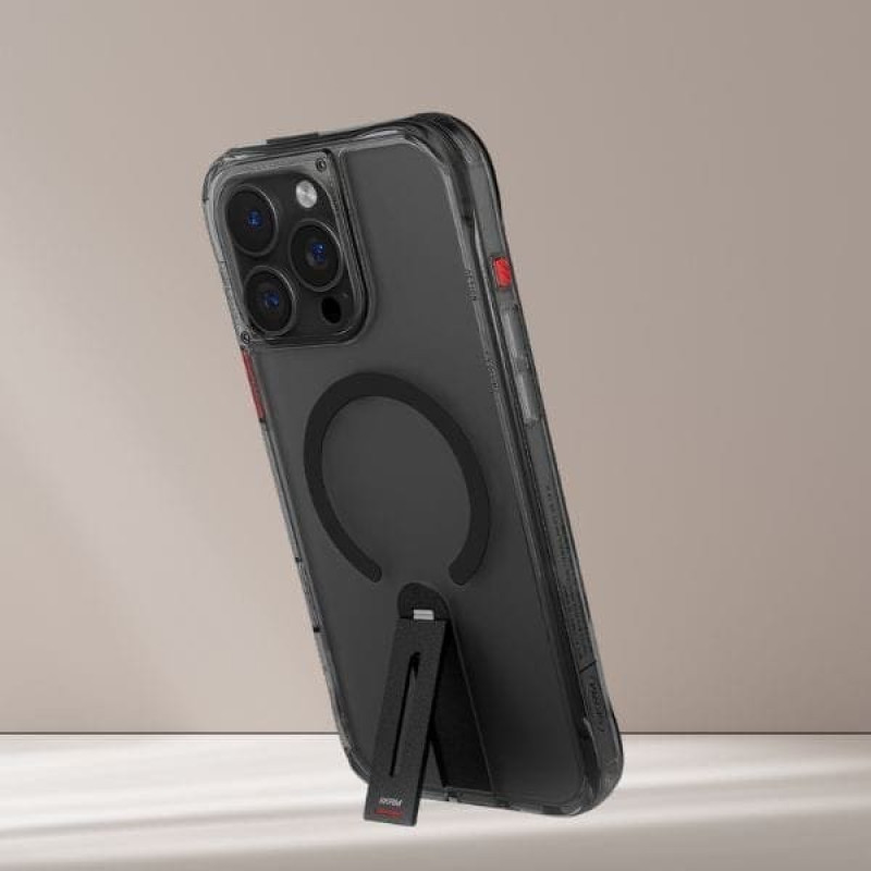 Skinarma Etui Skinarma Helix do iPhone 16 Pro     Magnetic Charging 360 Rotating Stand czarny