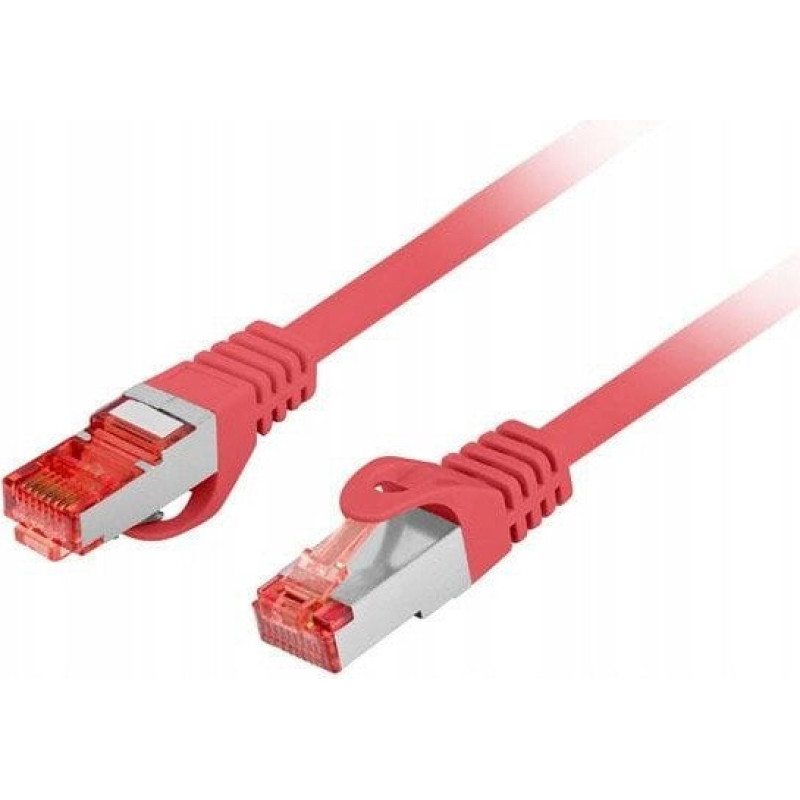 Lanberg Patchcord Lanberg S/FTP kat.6 3m LSZH CU fluke passed czerwony