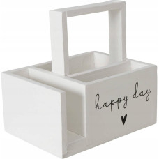 Orion Drewniany organizer na przybory kuchenne, 20 x 20 cm