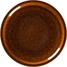 Secret De Gourmet STONE Talerz płaski 16 cm bursztynowy