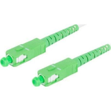 Lanberg PATCHCORD LIGHT SM SC/APC-SC/APC SIMPLEX 3.0MM LSH G657B3 30M WHITE LANBERG