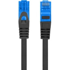 Lanberg PATCHCORD KAT.6A S/FTP LSZH CCA 3M Black FLUKE PASSED LANBERG