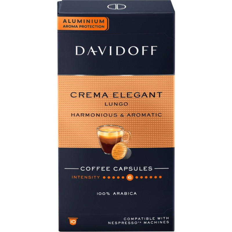 Davidoff Kapsułki Crema Elegant Lungo do Nespresso 10 szt.