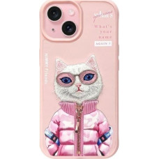 Sourcing Nimmy iPhone 15 6.1" case pink Cool&Cute 2.0 Cat
