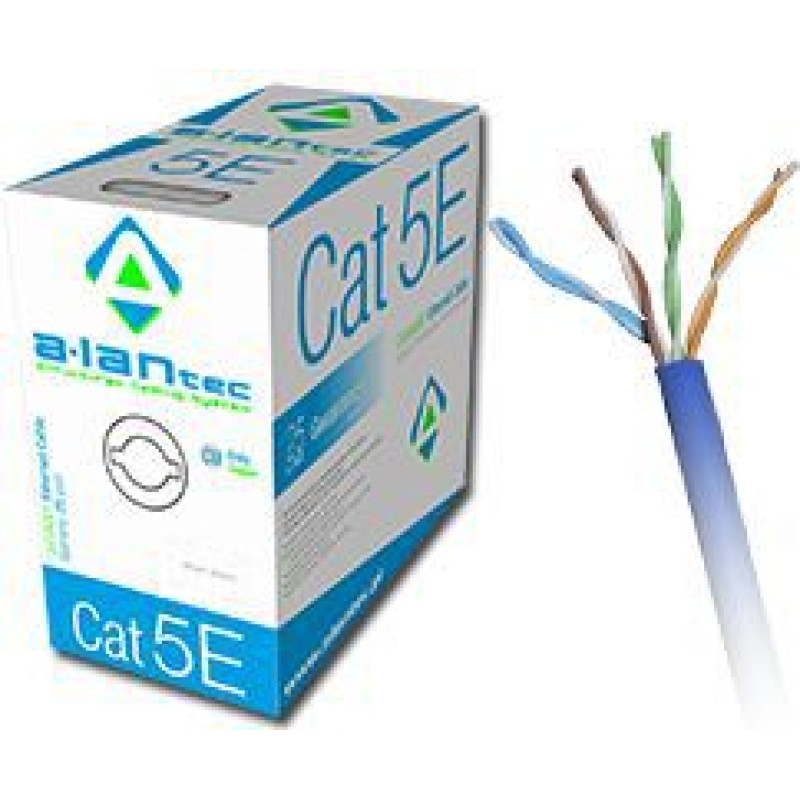 Alantec ALANTEC UTP kabel 4PR kat.5e PVC 305m (Niebieska powłoka) (KIU5PVCB305)