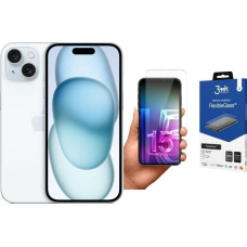 Apple Smartfon Apple Smartfon Apple iPhone 15 128GB Blue (MTP43) + FlexibleGlass