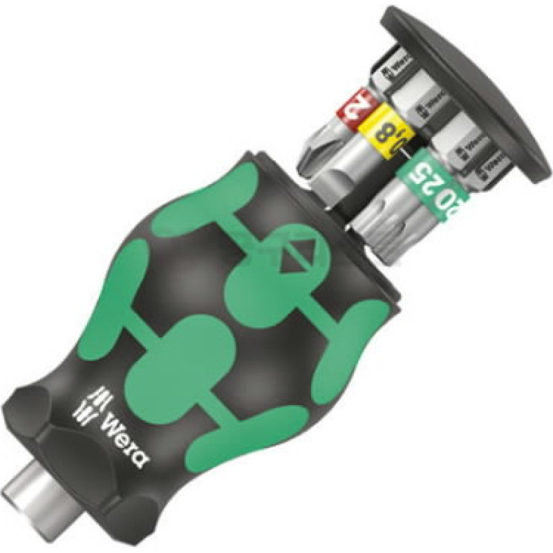 Wera Atsuktuvų komplektas Stubby Magazin 1, 6 vnt, 1 x PH 1x25; 1 x PH 2x25; 1 x TX 15x25, Wera