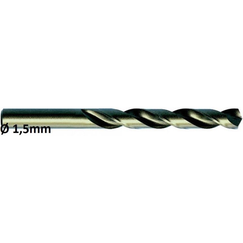 Exact Metalo grąžtas DIN338 HSSE-Co Ø1,5mm 10vnt., Exact