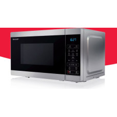 Sharp YC-MS02E-S mikrobangų krosnelė Sidabras Mikrobangų krosnelė be papildomų funkcijų Stalviršis 20 L 800 W