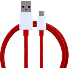 Oneplus Kabel USB OnePlus USB-A - USB-C 1 m Czerwony