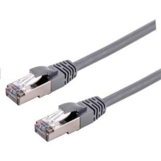 C-Tech C-TECH kabel patchcord Cat6a, S/FTP, šedý, 0,5m