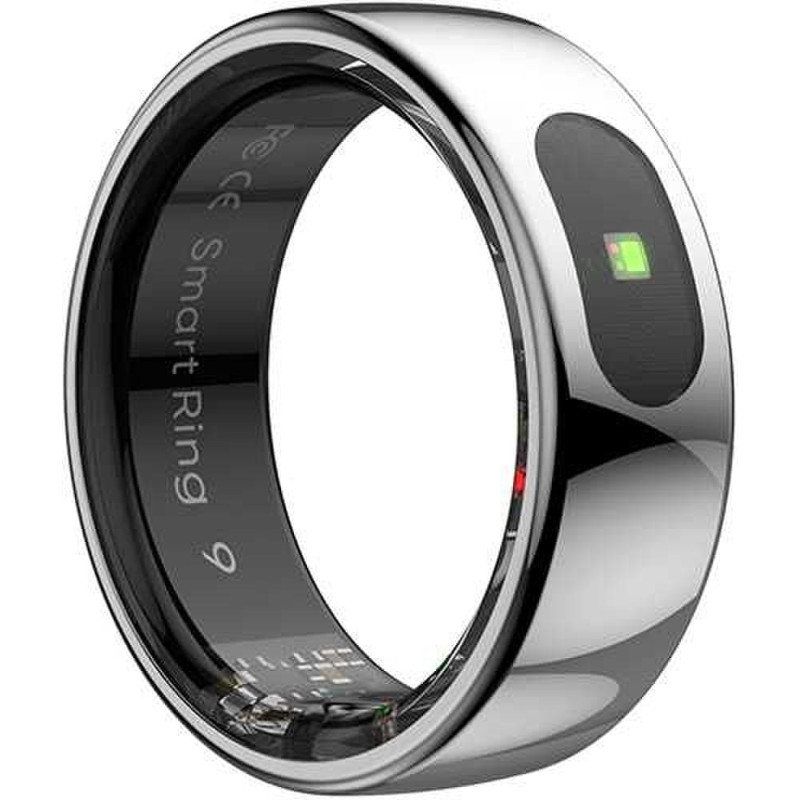 Powerton Smart RING PRO srebrny, pomiar stresu, t�tno, monitorowanie snu, roz. 7, Powerton