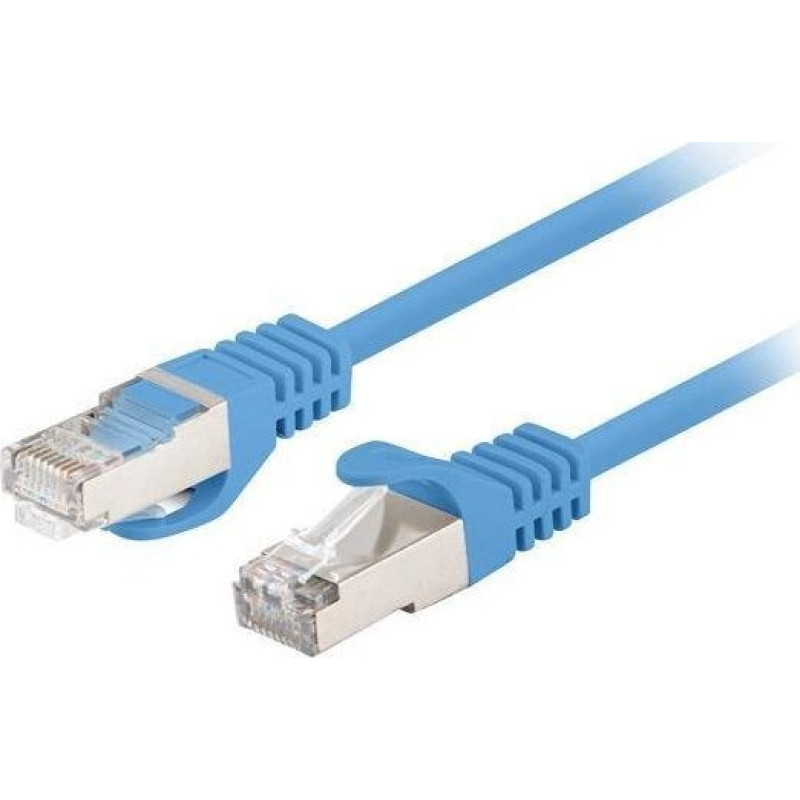 Lanberg PATCHCORD CAT.6 FTP 0.5M Blue FLUKE PASSED LANBERG 10-PACK