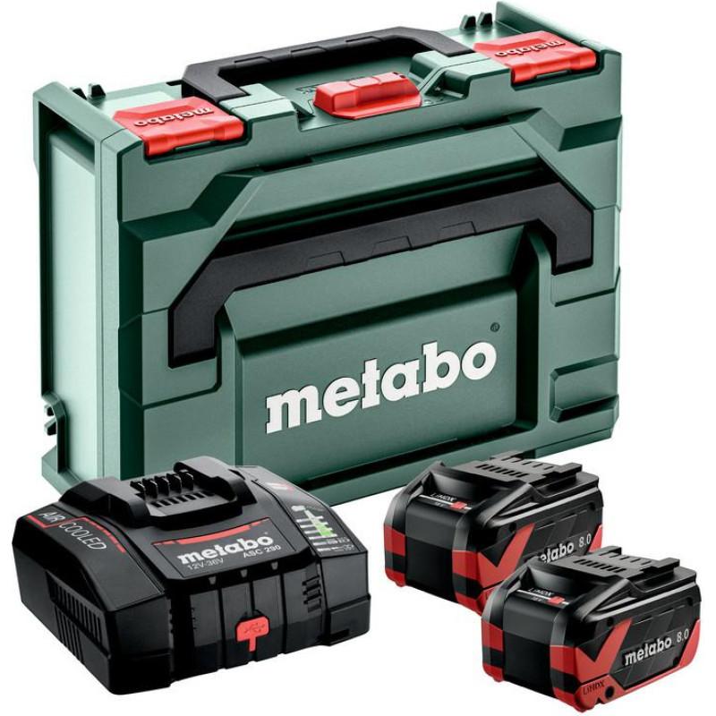 Metabo AKUMULATOR 18V  8,0Ah LIHD XTREME 2szt. + ŁADOWARKA ASC 290 METABOX