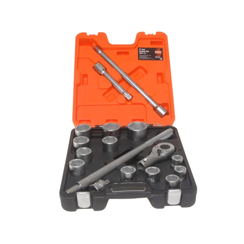 Bahco SOCKETS 3/4 + ACCESSORIES SET SLX 17