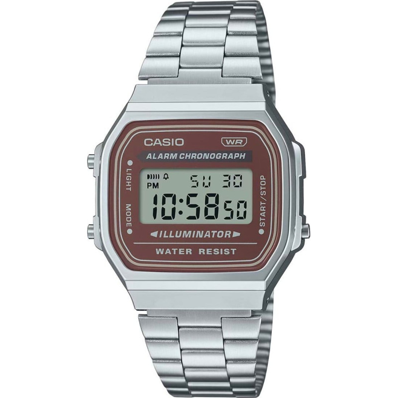 Casio Zegarek Casio Zegarek marki Casio model A168WA-5A kolor silver grey. Akcesoria Dla obu płci. Sezon: Cały rok NoSize