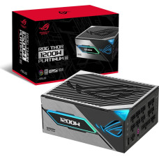 Asus ROG Thor 1200W Platinum III, PC power supply black, 1x 12 pin high power GPU, 4x PCIe, cable management, 1200 watts