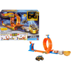 Mattel Hot Wheels Hot Wheels Monster Trucks 2-in-1 Loop & Flip Challenge, Racetrack