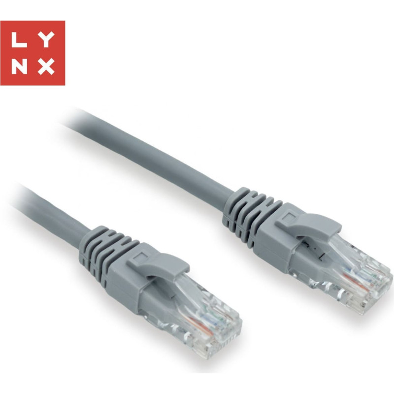 Lynx Cs LYNX UTP patch kabel Cat6, PVC, 20m, šedý