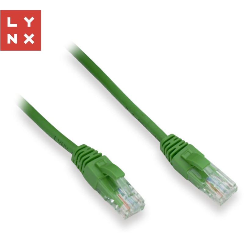 Lynx Cs LYNX UTP patch kabel Cat5e, PVC, CCA, 15m, zelený