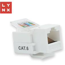 Lynx Cs LYNX keystone UTP Cat6, samozařezávací, 90stp., bílý