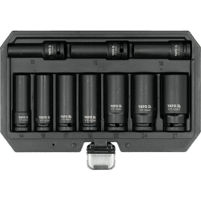 Yato ZESTAW NASADEK UDAROWYCH DŁUGICH 1/2" 10el.