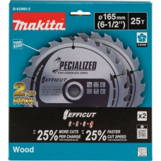 Makita B-62985-2 EFFICUT Sägeblatt 165x20x25Z