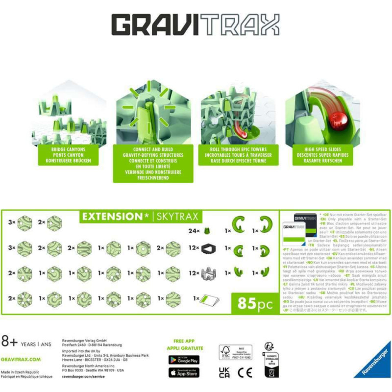 Ravensburger GraviTrax - Skytrax Expansion, Railway