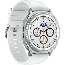 Samsung Galaxy Watch 8 Classic 3,3 cm (1.3") AMOLED 46 mm Skaitmeninis 438 x 438 pikseliai Lietimui jautrus ekranas 4G Sidabras „Wi-Fi“ GPS (palydovinis)
