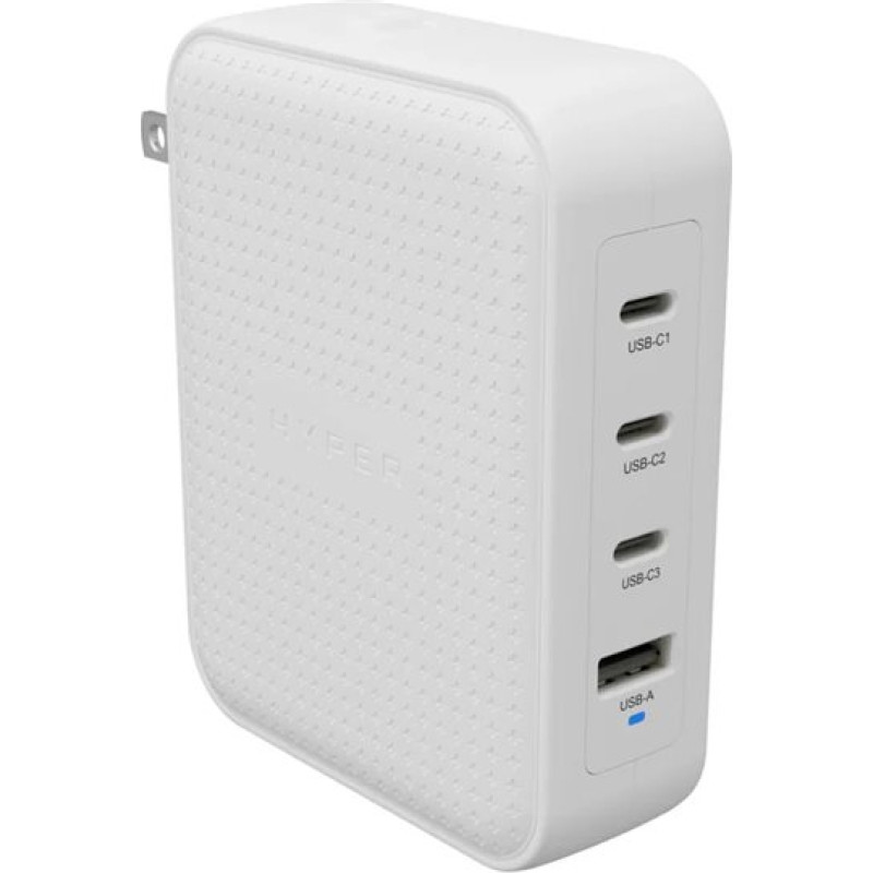 Hyper HyperJuice 145W USB-C GaN Travel Charger with 4 Ports - White | Hyper