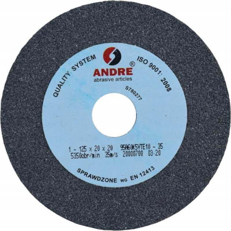 Andre ŚCIERNICA PŁASKA 125mm x 20mm x 20mm 95A60K5VTE10-35 SZARA "TYP 1"