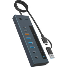 Icy Box IB-HUB1743-CPD 7-Port HUB (3C+ 4A) with PD 100W