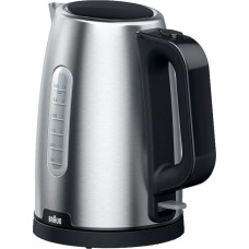 Braun Household Kettle PurShine WK 1500 BK (stainless steel/black, 1.7 liters, 2,200 watts)