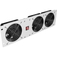 Lanberg Vertical Ventilation Panel 19" 3U for Rack three Fans 230V | AK-1506-S | Grey