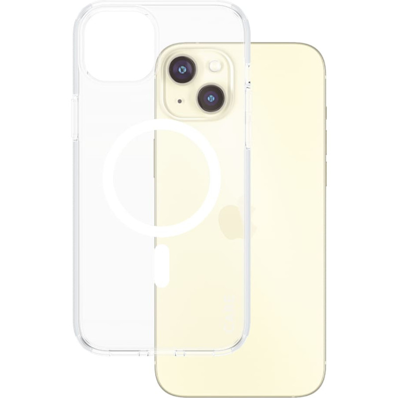 Panzerglass CARE by &reg; Flagship Case Transparent Urban Combat w. White MagSafe iPhone 15 Plus mobiliojo telefono dėklas 17 cm (6.69") Permatomas