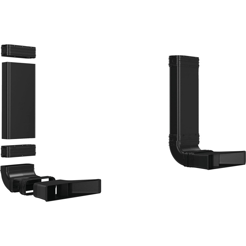 Bosch 1x L-bend HEZ9VDKR2, for recirculation set, pipe (black, 6-piece set)