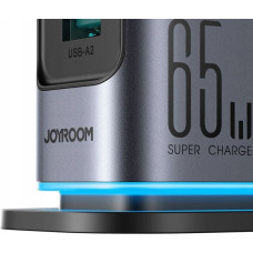 Joyroom Ładowarka Joyroom JR-TCM02 GaN 65W stacja ładująca 4xUSB-C 2xUSB-A wtyczka UK - szara