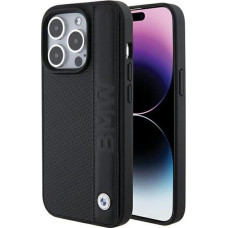 Triton BMW BMHCP15L22RDPK iPhone 15 Pro 6.1" czarny/black hardcase Leather Textured & Stripe