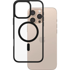 Panzerglass &reg; HardCase Transparent w. Black MagSafe & Frame iPhone 16 Pro Max mobiliojo telefono dėklas Juoda