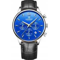 Giewont Zegarek Giewont Zegarek Męski Chronograph Sapphire Czarno Niebieski GW6310-A3