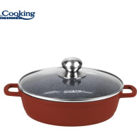 Puodas aliuminio su keramikos danga 2.6L 24x6.5cm HR-JLG-J24JCR HEINNER