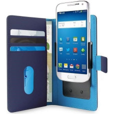 Puro Universal smartphone case with 5.1", blue (UNIWALLET3BLUEXL)