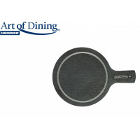 Natūralaus akmens serviravimo indas su rankena 28x20cm HR-JT-2819 HEINNER