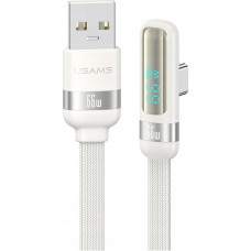 Usams Kabel USAMS US-SJ651 66W USB-A/USB-C 1.2m biały