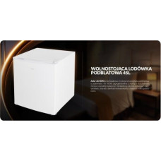 Adler AD 8096 white Wolnostojąca lod&oacute;wka podblatowa 45l | metalowe drzwi | 6-stopniowa regulacja | agregatowa | biała
