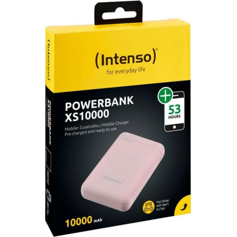 Intenso Powerbank XS10000 rosé 10000 mAh incl. USB-A to Type-C