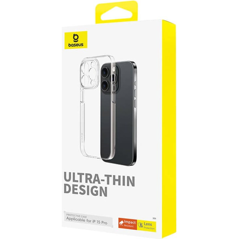 Baseus Phone Case for iPhone 15 Pro Baseus OS-Lucent Series (Clear)